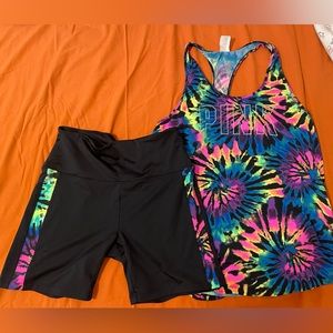 PINK Tye Dye gym set